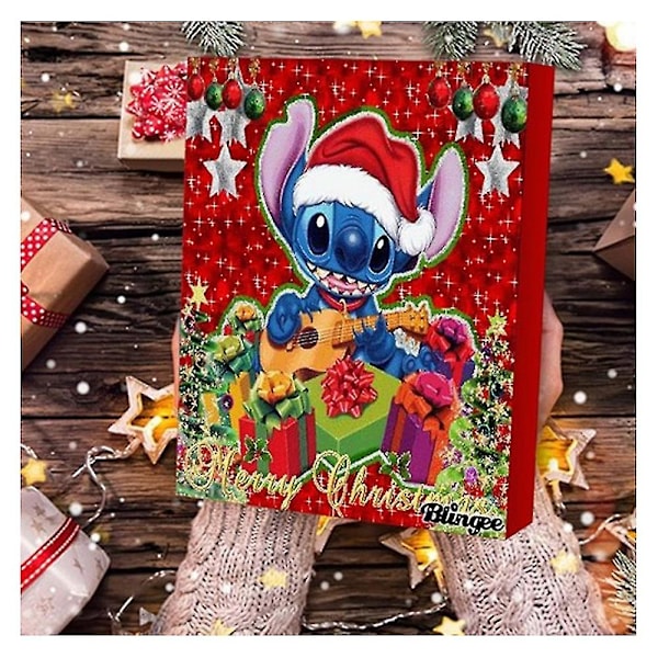 Anime Disney Lilo & Stitch Alloy Berlock Tillbehör Jul Adventskalender Armband Halsband Prydnadsföremål DIY Smycken Countdown Calendar-LZ2 C