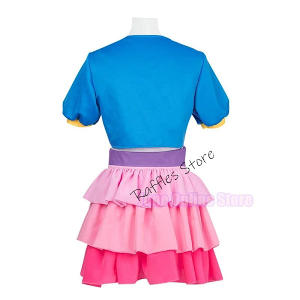 My Girls Women Little Pony Pinkie Pie Human Cosplay Kostym Kvinnlig Rosa Halloween Karneval Kostymer Custom Made Barn Storlek XXXL Set