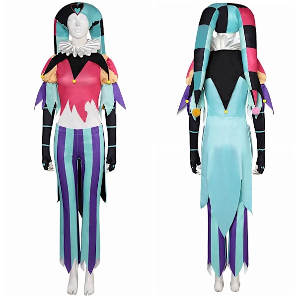 Fizzarolli Cosplay Fantasia Kostym Förklädnad för Vuxna Kvinnor Kläder Hatt Set Rollspel Anime Outfits Halloween Karneval Dräkt XL New style Female