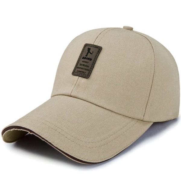 Justerbar cap för män Casual Fritid Hattar Mode Pojke Snapback Hat Kepsar Enfärgad cap för män gorras hombre dark beige