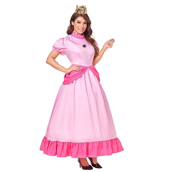 Prinsessdräkt för kvinnor, balklänning för flickprinsessan, Halloweenkostym för vuxen Q2 3XL