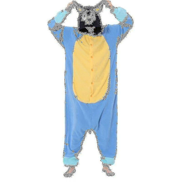 Djur Vuxna Tecknad Hund Onesies Pyjamas Halloween kostymer Jumpsuit Julklapp-yky Bluey L