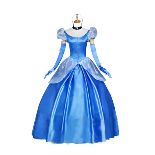 Anime kläder Vuxen Cosplay Klänning Askungen Kostym Snövit Prinsessklänning Scenkläder Halloween Maskeraddräkt Bal Klänning S HR10081