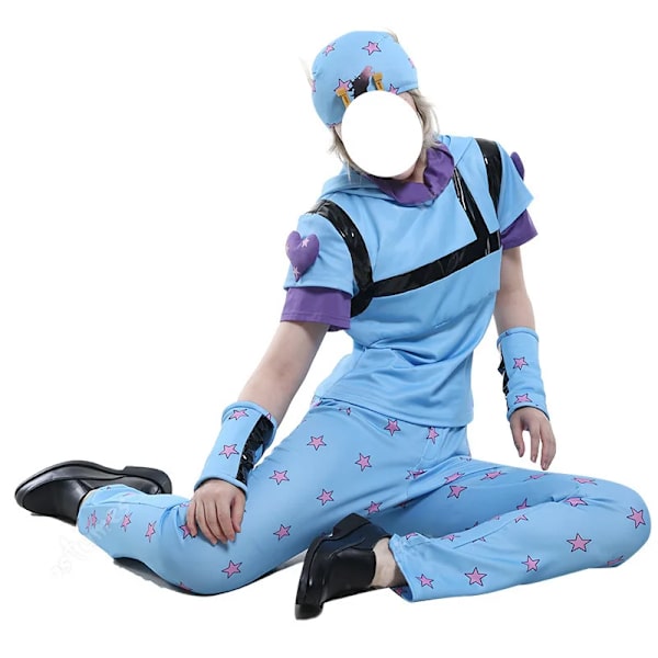 JoJo's Bizarre Adventure Steel Ball Run Jonathan Johnny Joestar Cosplay Kostym Anime Spel Dräkt Halloween Fest Rollspel Outfit XS Full Set