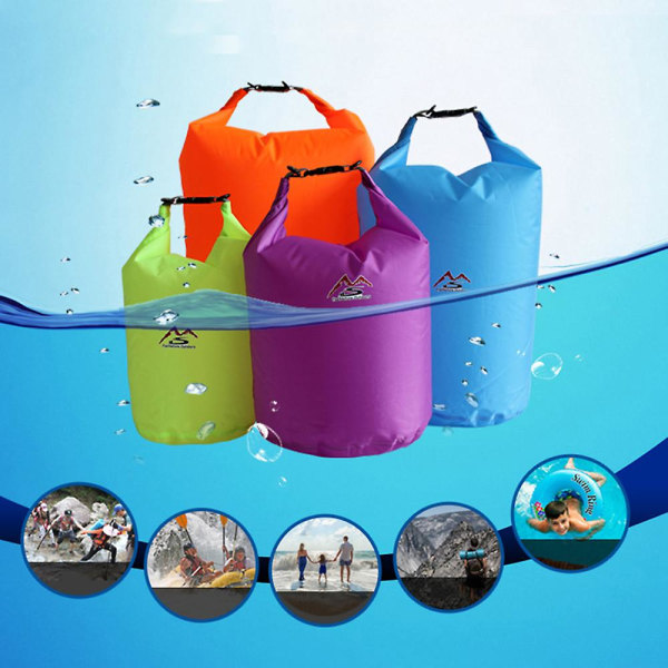 Utomhus torr vattentät väska torr väska säck Vattentät flytande torr väskor för båtliv Fiske Forsränning Simning 5l/10l/20l/40l/70 C Blue-10L