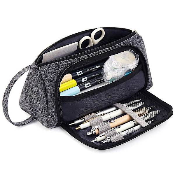 Multifunktionell brevlåda Enkel Kreativ mellanstadieelever Canvas Case med stor kapacitet Case null none