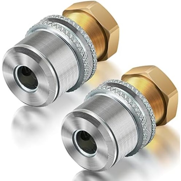 Dreyoo Lock på Air Chuck, 1/4&#39;&#39; FNPT Heavy Duty Closed Flow Däckchuck för däckinflator Luftkompressor Lufttillbehörssats, standard 2 Pack