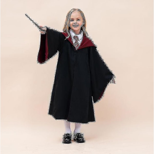 Barn Pojke Tjej Trollkarl Harry Potter Fancy Dress Kappa Kostym Cosplay Halloween Kostym Karneval Kostym red 125cm-5-6 Years