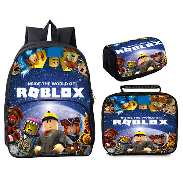 Roblox 3-delad Roblox 16" rund väska Style 1