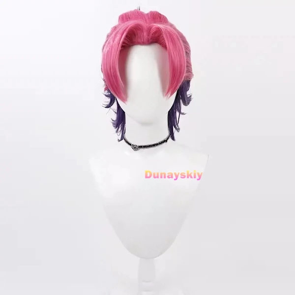 Game LOL Heartsteel Cosplay Kayn Kostym Ögonlapp Peruk Anpassade Uniformer Män Kvinnor Karneval Halloween Festkläder Syntetiskt Hår XXL Wig only