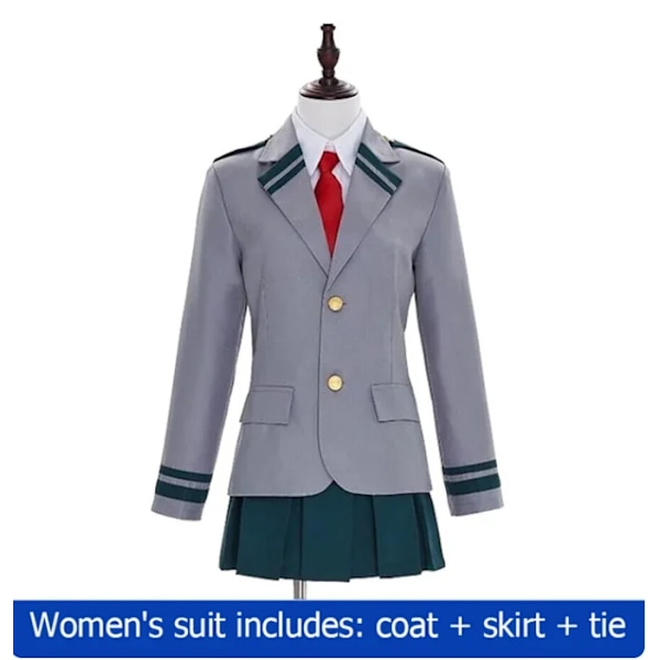 Anime My Hero Academia Midoriya Izuku Cosplay Kostym Todoroki Shoto Skoluniform Set Peruk Dräkt Unisex Halloween Rollspel XS Coat Tkirt Tie