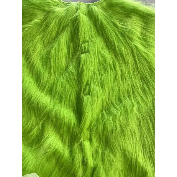 Nyår Jul Grön Päls Cosplay Kostym Jultomten Monster Förklädnad Unisex Jul Fest Halloween Karneval Fest Rollspel S Blue