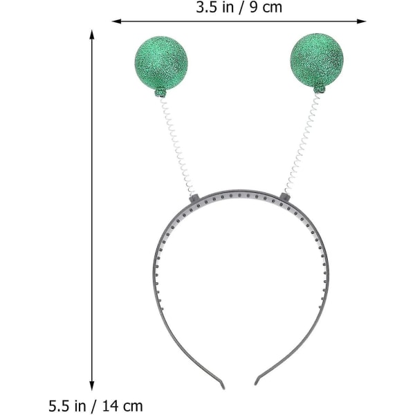 Paket med 6 Alien Glasögon Pannband Alien Head Boppers Martian Antenn Pannband Festglasögon null none