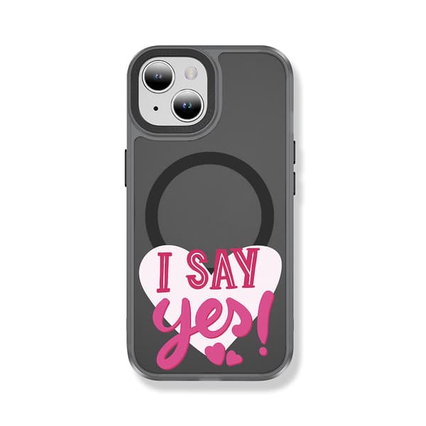 Creative Painted Pattern Matt Magsafe Magnetic Phone Case Lämplig för Iphone 15 Case och andra modeller Style J Transparent Ypcx0272