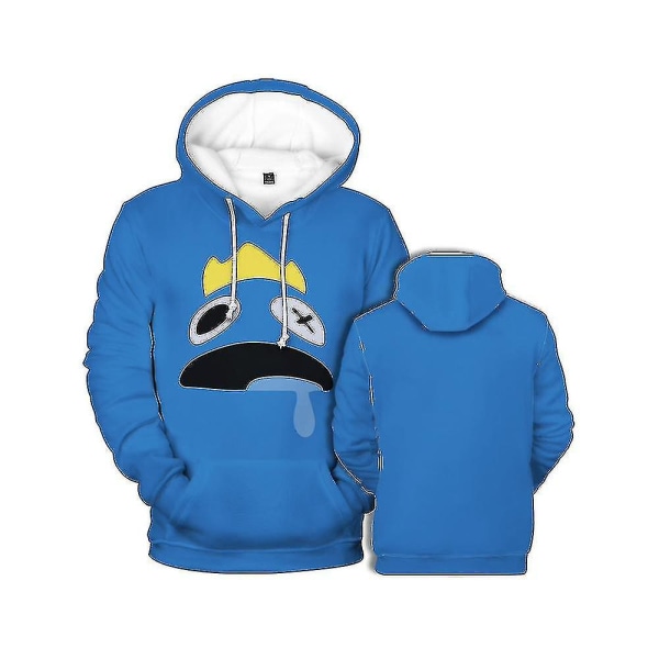 Barn Aldult Roblox Rainbow Friends Huvtröja 3d- print Luvtröjor Pullover Toppar E 110