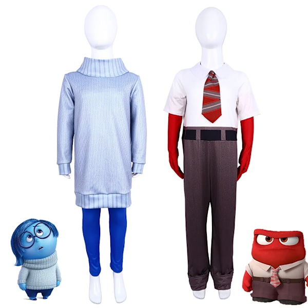 Inside Out Disgust Joy Cosplay Kostym Kvinnor Klänning Uniform Kostym Halloween Karneval Fest Rollspel Komplett Set för Vuxna Barn Cos 110 Embarrassment