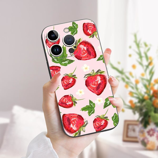 Creative Cartoon Tpu Gummi Stötsäkert Phone case För Iphone 15 Case Series Style A Black Ypdt0448