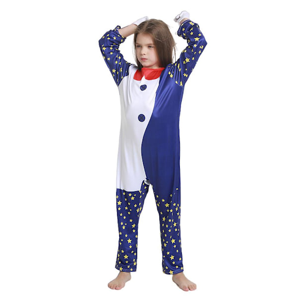 4-14 år Barn Sundrop Moondrop Cosplay kostym Jumpsuit+mask+handskar set 10-14 Years Moon