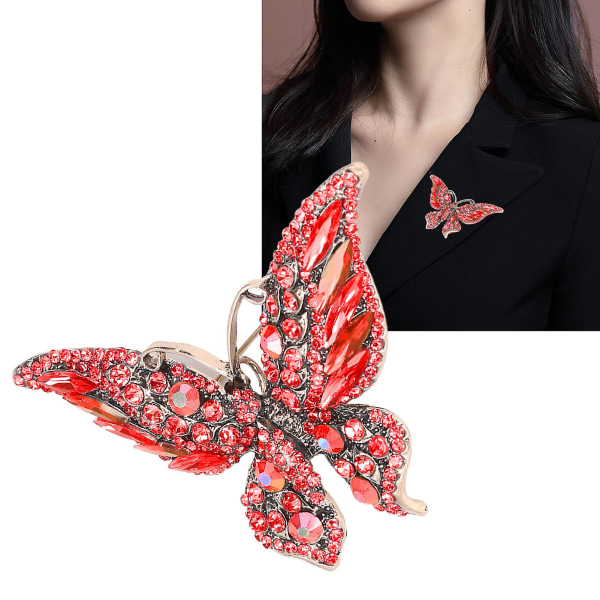 Brosch Utsökt Design Modedekoration Retro Metallsmycken Tillbehör för kläder Red