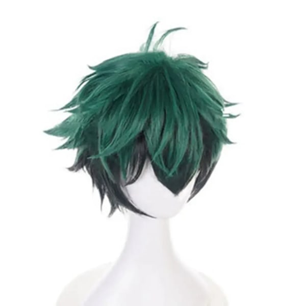 Anime My Hero Academia Midoriya Izuku Cosplay Kostym Todoroki Shoto Skoluniform Set Peruk Dräkt Unisex Halloween Rollspel XL Only Wig