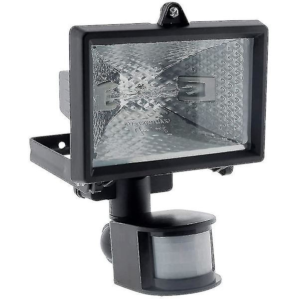 Halogen projektorsvart med sensor - Ip44 Ce null none
