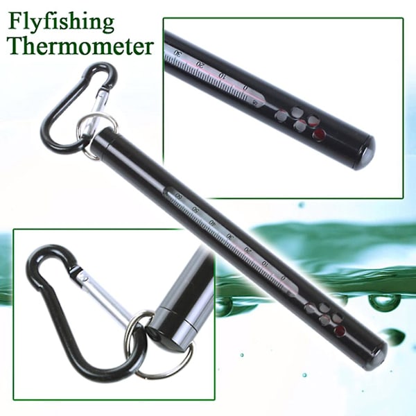 Flugfiske vattentermometer Strömströmstermometer för flodsjödammen Blue