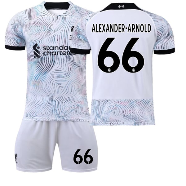 22 Liverpool tröja bortamatch NO. 66 AlexanderArnold tröja #2XL