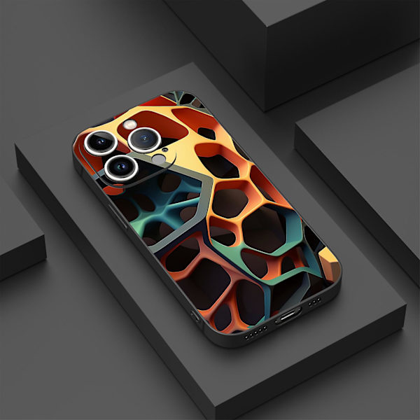 Creative Cartoon Tpu Gummi Stötsäkert Phone case För Iphone 15 Case Series Style H Vit Ypdt1963
