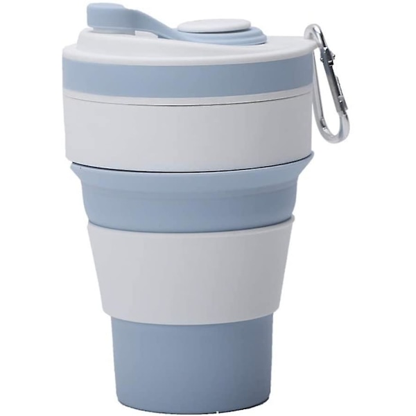 Multifunktionell sporthopfällbar kaffekopp (gräsgrön) Light Blue none