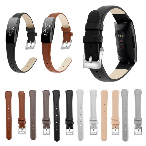 Hopeup 12 mm watch Andas utbytbart mjukt armbandsur i konstläder Watch Dark Brown L