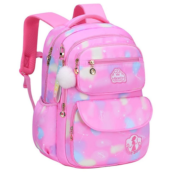 Söta flickor Skolväskor Barn Grundskola Ryggsäck Väska Barn Bokväska Princess Skolväska Mochila Infantil 2 Szies blue small