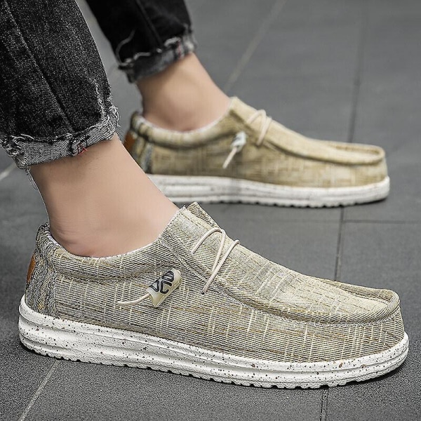 Wally Lättvikts Loafers för män som andas Casual Slip-on Sneakers Skor Blue EU 47  US 12