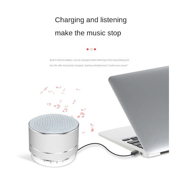 A10 Metal Portable Mini Bluetooth-högtalare - Silver