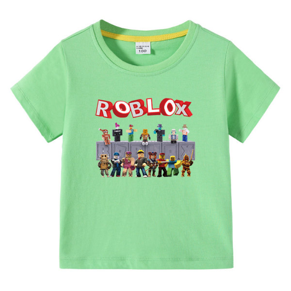 Roblox Barn Sommar Kortärmad-ljusgrön 110cm