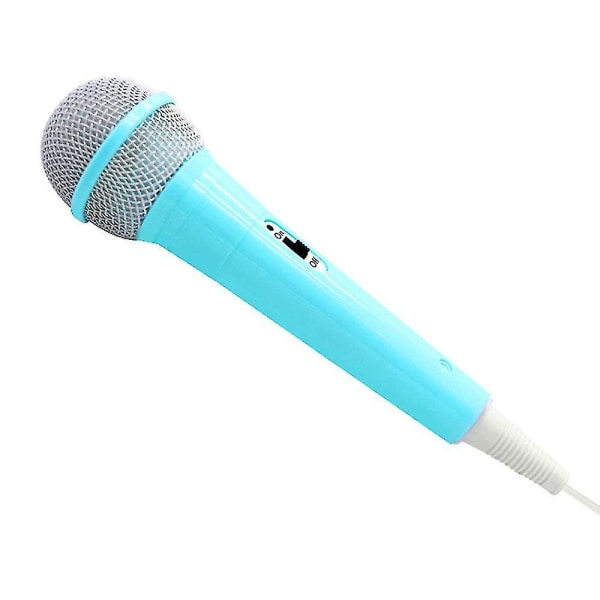 Mikrofon för barn, barnmikrofon för sång Bärbar dynamisk mikrofon Handhållen karaoke mikrofon för flickor Blue