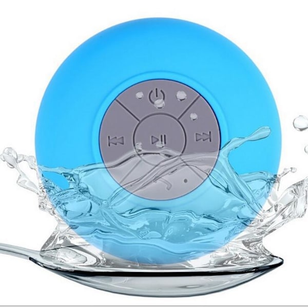 BTS06 Badrumssugkopp Bluetooth-högtalare - blå