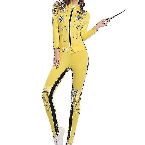 Kill Bill The Bride Beatrix Kiddo Cosplay Kostym Kung Fu Jumpsuit För Kvinnor Halloween Carnival Mardi Gras Kostymer S