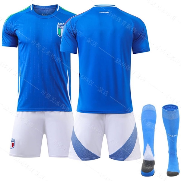 2425 Italiens hemmatröja EM-fotbollskläder nr 14 Kiyeza 18 Barrera nonumber+socks+protectivegear #20