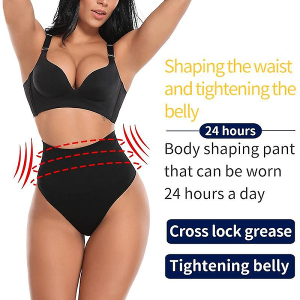 Dam Midja Cincher String Trosa Shaper Hög midja Magkontroll Trosor Bantning Underkläder Butt Lifter Shaping Brief Body Shaper Z XXXL Beige