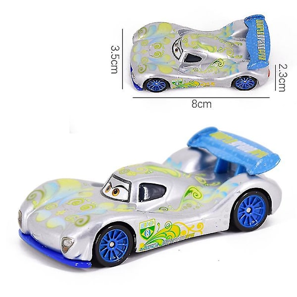 Pixar Cars 2 3 Lightning Mcqueen Mater Jackson Storm Ramirez 1 55 Diecast Vehicle Metal Legering Pojke Barnleksaker Julklapp car015 none