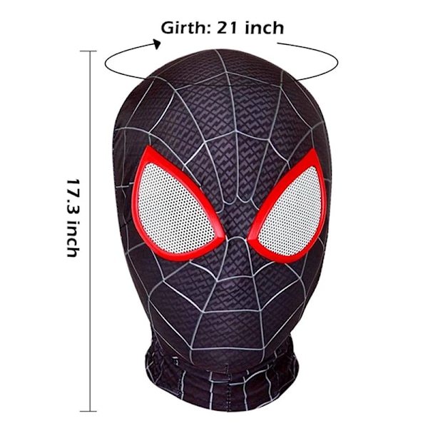 Spiderman Mask Superhjälte Miles Morales Peter Parker Spider Man Cosplay Masker Spindelhjälm Halloween Kostymrekvisita för Vuxna style6