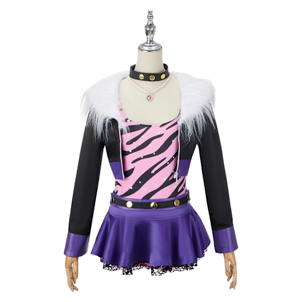 Anime  Clawdeen Wolf Cosplay Kostym Halloween Karneval Jul Cosplay Festkläder Komplett Set för Kvinnor XXXL Female