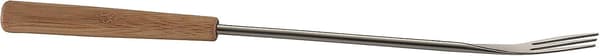 Ostfondue gafflar bambu 6 delar, rostfritt stål, silver/brun, 26,5 x 1,5 x 1,5 cm null none