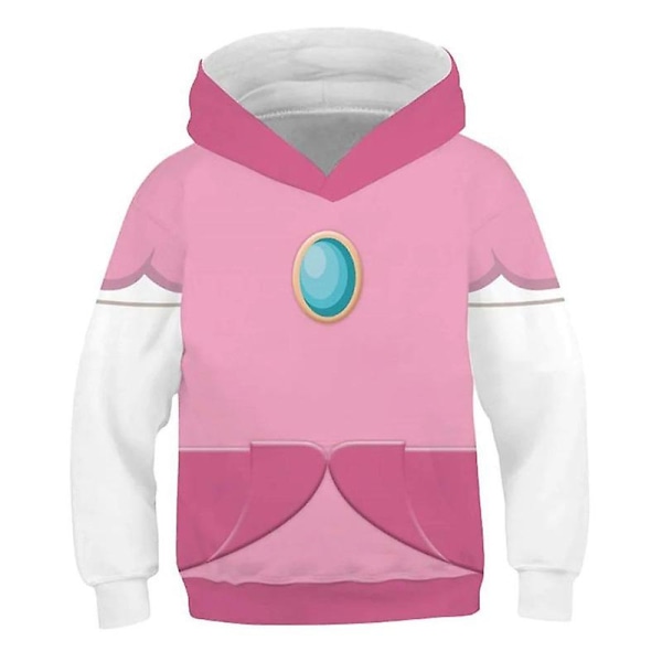 Luigi Costume Vuxen Barn Hoodie Filminspirerad Halloween Cosplay Sweatshirt Q4 Adult-4XL