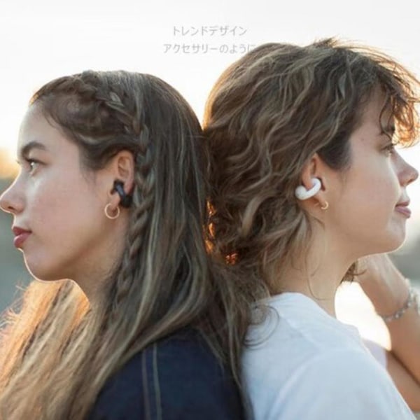 För Ambie Sound Earcuffs Öron Bone Conduction Örhänge Trådlösa Bluetooth hörlurar Auriculares Headset White