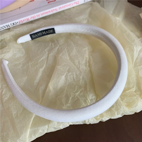 Sweet Candy Color Tunn Sponge Pannband Vit