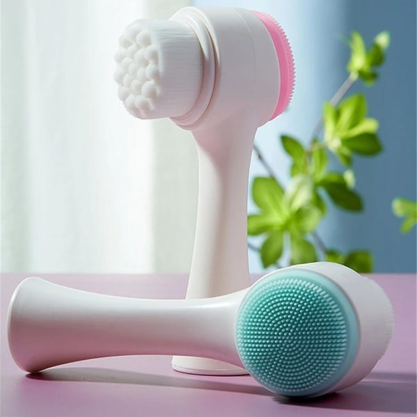 Ansiktsrengöringsborste Skin Exfoliating Massager Pink