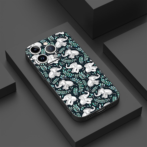 Creative Cartoon Tpu Gummi Stötsäkert Phone case För Iphone 15 Case Series Stil E Vit Ypdt0465
