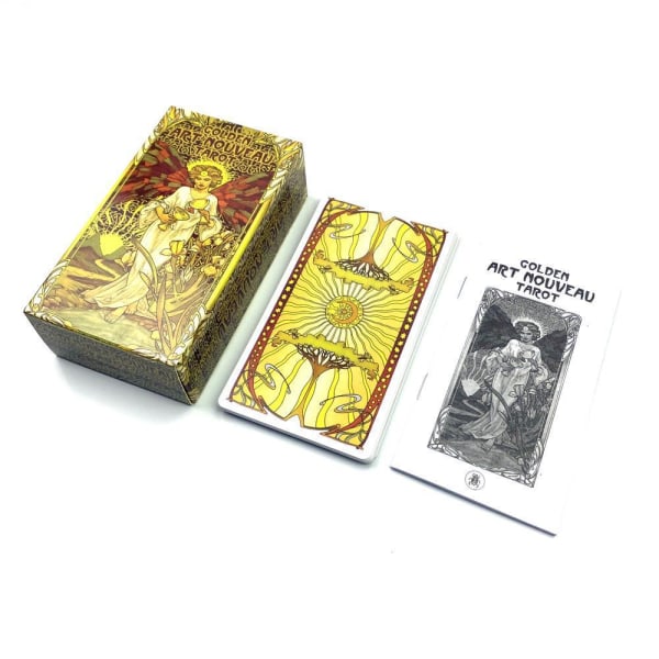 Golden Art Nouveau Tarot Tarot Divination card