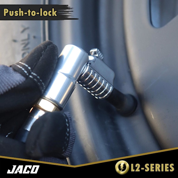 JACO Lightning L2-serien däckluftchuck - 1/4&#34; F-NPT | Open Flow (2-pack)